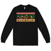 Black christmas with cross license plate Long Sleeve Tee - BundleAndBundleShop