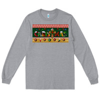 Heather Grey christmas with cross license plate Long Sleeve Tee - BundleAndBundleShop