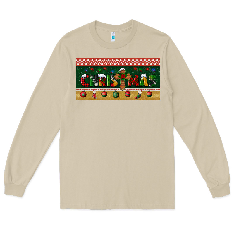 Christmas With Cross License Plate Long Sleeve Tee by BundleAndBundleShop | Teevron