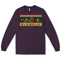 Plum christmas with cross license plate Long Sleeve Tee - BundleAndBundleShop
