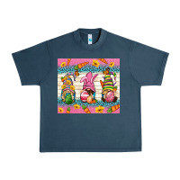 Midnight Navy Easter Gnomies Tumbler Easter Day Urban Heavy Tee - Neo Western