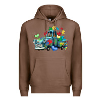 Chestnut autism truck Premium Hoodie - LillyAllenDesigns