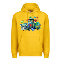 Lemon autism truck Premium Hoodie - LillyAllenDesigns
