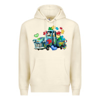Sandshell autism truck Premium Hoodie - LillyAllenDesigns
