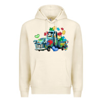Tofu autism truck Premium Hoodie - LillyAllenDesigns