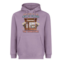 Lavender the way to my heart is through the bookstore Heavyweight Hoodie - MaliasSmallBusiness