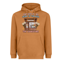 Meerkat the way to my heart is through the bookstore Heavyweight Hoodie - MaliasSmallBusiness