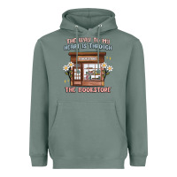 Sage the way to my heart is through the bookstore Heavyweight Hoodie - MaliasSmallBusiness