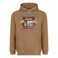 Toasted Coconut the way to my heart is through the bookstore Heavyweight Hoodie - MaliasSmallBusiness