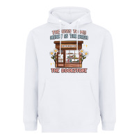 White the way to my heart is through the bookstore Heavyweight Hoodie - MaliasSmallBusiness