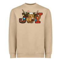 Mushroom christmas joy cow Heavyweight Sweatshirt - RanaPortraitStore