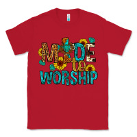 Red made to worship Classic Tee - Artiststas