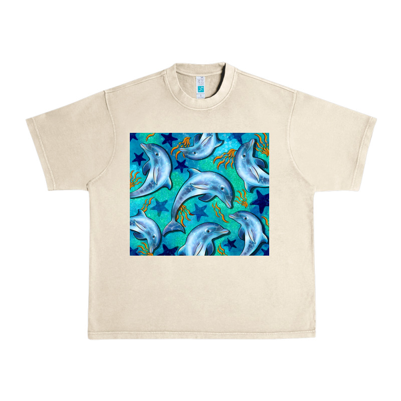 Dolphin Tumbler Urban Heavy Tee by BarkalooDesign | Teevron