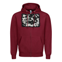 Burgundy cowhide background Zipper Hoodie - AdoDesignShop