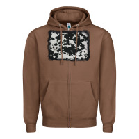 Chestnut cowhide background Zipper Hoodie - AdoDesignShop