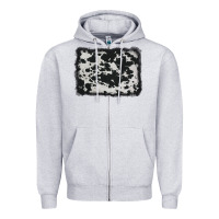 Heather Grey cowhide background Zipper Hoodie - AdoDesignShop