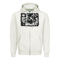 Cowhide Background Zipper Hoodie | Teevron