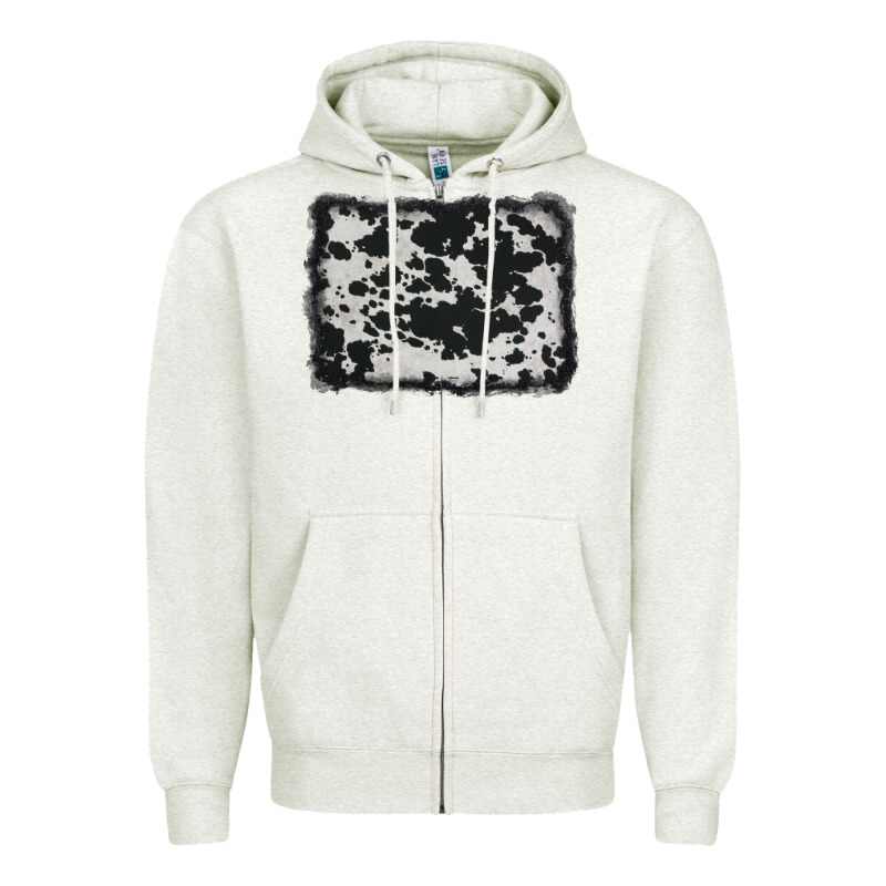 Cowhide Background Zipper Hoodie by AdoDesignShop | Teevron