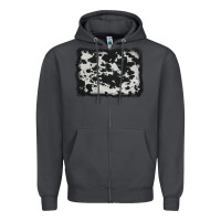 Smoke cowhide background Zipper Hoodie - AdoDesignShop