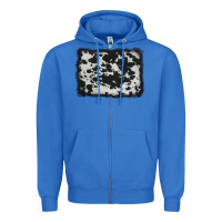 True Royal cowhide background Zipper Hoodie - AdoDesignShop