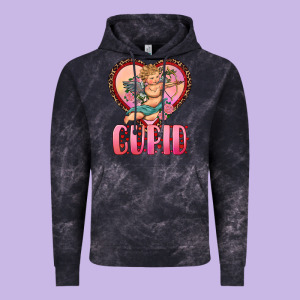 Cupid Heart Vintage Hoodie Designed By Ranaportraitstore