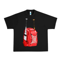 Black red bat backpack fa element Urban Heavy Tee - FaDigitalArtStudio