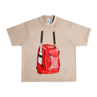 French Oak red bat backpack fa element Urban Heavy Tee - FaDigitalArtStudio