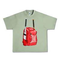 Oil Green red bat backpack fa element Urban Heavy Tee - FaDigitalArtStudio