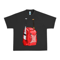 Pigment Black red bat backpack fa element Urban Heavy Tee - FaDigitalArtStudio