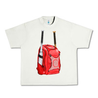 Pistachio red bat backpack fa element Urban Heavy Tee - FaDigitalArtStudio