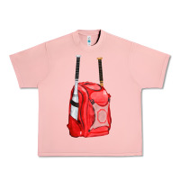 Salmon red bat backpack fa element Urban Heavy Tee - FaDigitalArtStudio