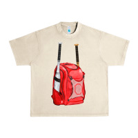 Sandshell red bat backpack fa element Urban Heavy Tee - FaDigitalArtStudio