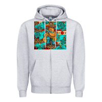 Cowboy Boots With Turquoise And Aztec Zipper Hoodie | Teevron