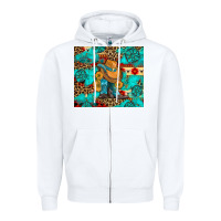 White cowboy boots with turquoise and aztec Zipper Hoodie - Artiststas