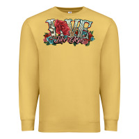 Antique Gold love like jesus roses Premium Sweatshirt - NancyCooperArtShop
