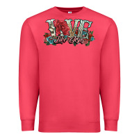Cardinal love like jesus roses Premium Sweatshirt - NancyCooperArtShop