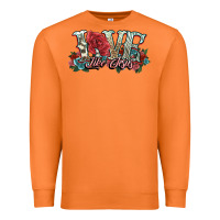 Carrot love like jesus roses Premium Sweatshirt - NancyCooperArtShop