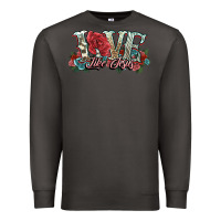 Smoke love like jesus roses Premium Sweatshirt - NancyCooperArtShop
