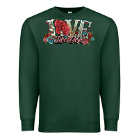 Sports Green love like jesus roses Premium Sweatshirt - NancyCooperArtShop