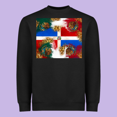 Mexican And Dominican Republic Heavyweight Sweatshirt Designed By Texasbilliewilder