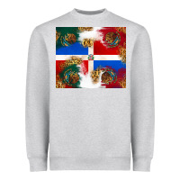 Heather Grey Mexican and Dominican Republic Heavyweight Sweatshirt - texasbilliewilder