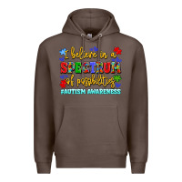 Coffee i believe in a spectrum of possibilities Premium Hoodie - LillyAllenDesigns
