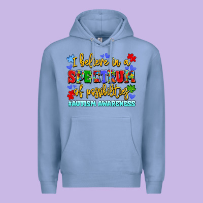 I Believe In A Spectrum Of Possibilities Premium Hoodie Designed By Lillyallendesigns
