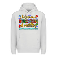 Dove Grey i believe in a spectrum of possibilities Premium Hoodie - LillyAllenDesigns