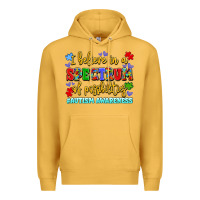 Mustard i believe in a spectrum of possibilities Premium Hoodie - LillyAllenDesigns