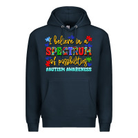 Navy i believe in a spectrum of possibilities Premium Hoodie - LillyAllenDesigns