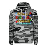 Slate Camo i believe in a spectrum of possibilities Premium Hoodie - LillyAllenDesigns