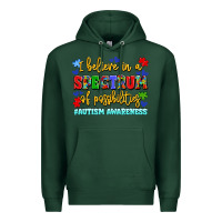 Sports Green i believe in a spectrum of possibilities Premium Hoodie - LillyAllenDesigns