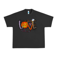 Pigment Black love halloween Urban Heavy Tee - CowhideDigitalArt