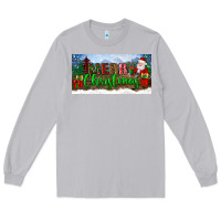 Moon Dust merry christmas with santa claus license plate Long Sleeve Tee - BundleAndBundleShop